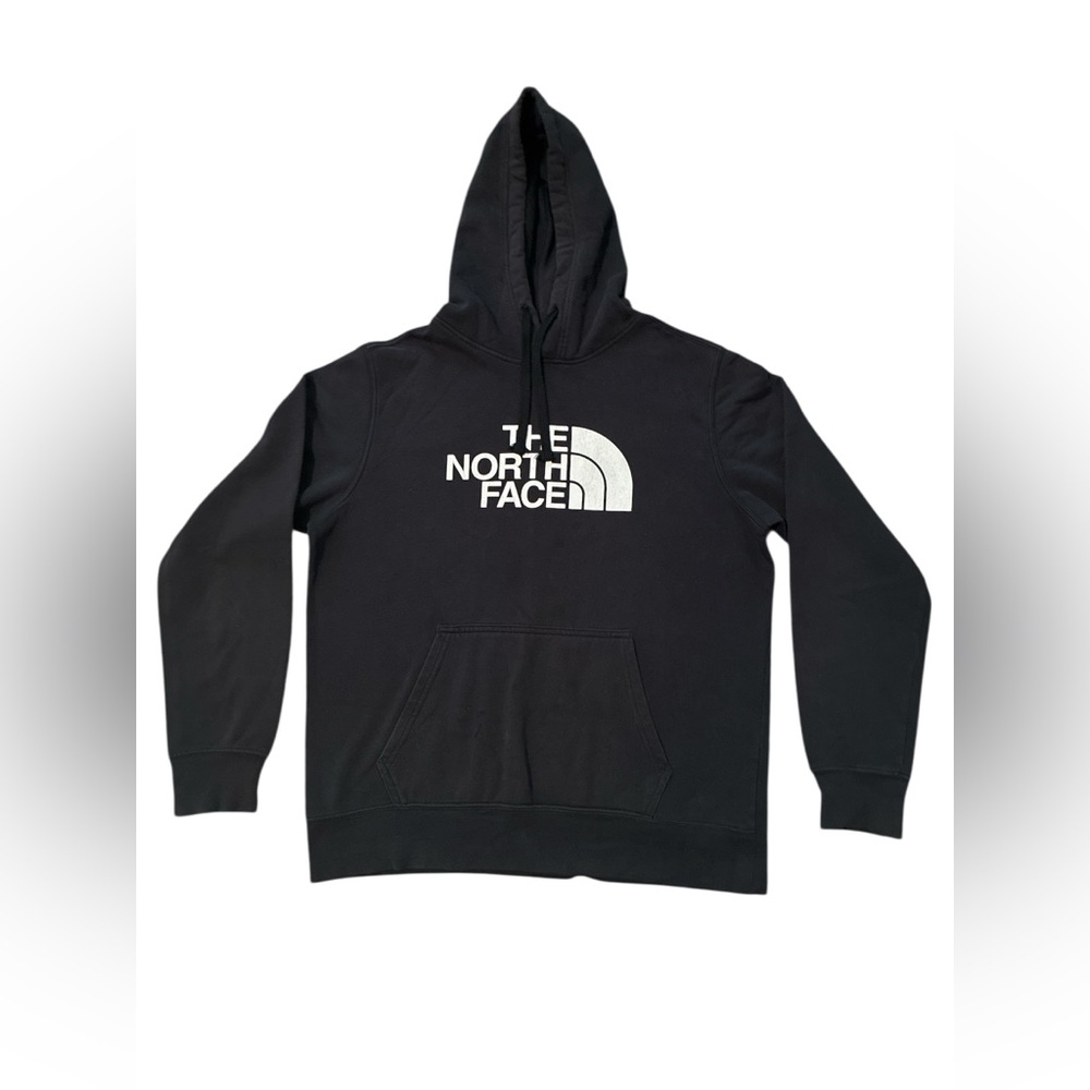 The North Face Men's Black Hoodie. Cotton blend. Size Medium.